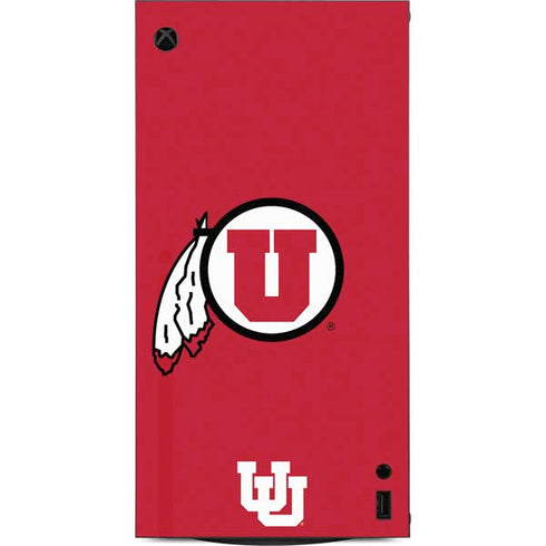 University of Utah Logo XBox Series X Digital Edition Console Skin