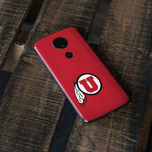 University of Utah Logo Moto E5 Plus Skin