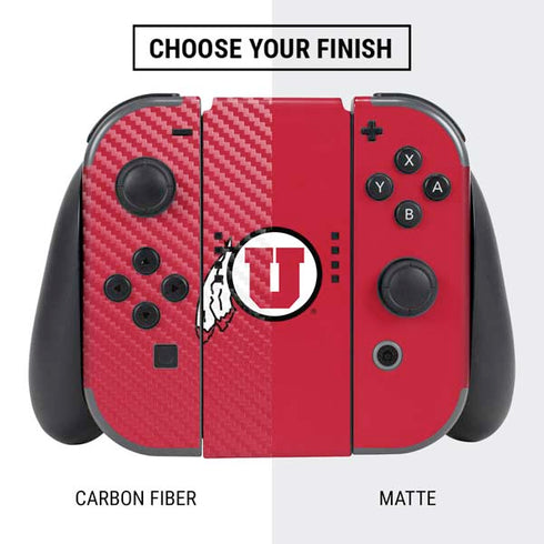 University of Utah Logo Nintendo Switch Bundle Skin
