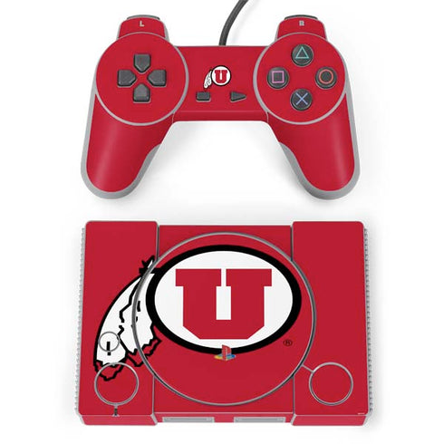 University of Utah Logo PlayStation Classic Bundle Skin