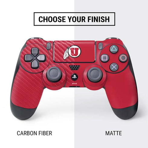 University of Utah Logo PS4 Controller Skin