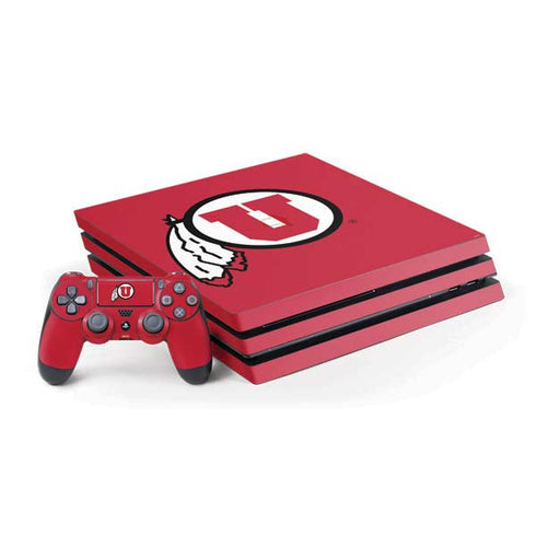 University of Utah Logo PS4 Pro Bundle Skin
