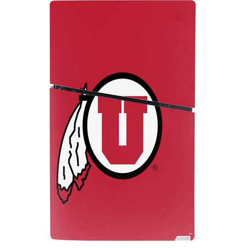 University of Utah Logo PS5 Slim Digital Edition Console Skin