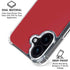 Upsdell Red iPhone 16 Plus Clear Case