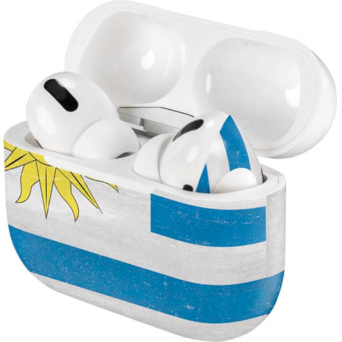 Uraguay Flag Distressed AirPods Skins