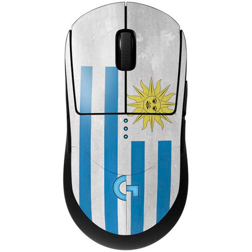 Uraguay Flag Distressed G Pro Wireless Gaming Mouse Skin
