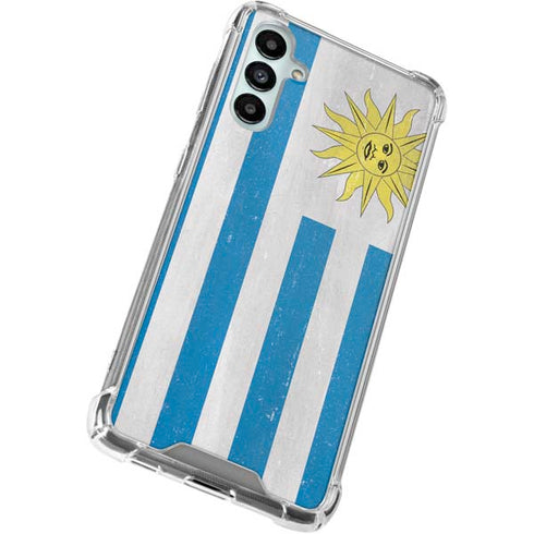 Uraguay Flag Distressed Gabb Phone 4 Clear Case