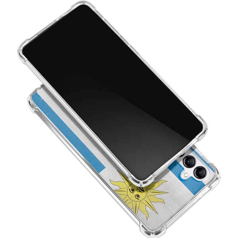 Uraguay Flag Distressed Gabb Phone 4 Clear Case