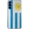 Uraguay Flag Distressed Galaxy A35 5G Clear Case