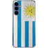 Uraguay Flag Distressed Galaxy A55 5G Clear Case