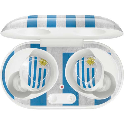 Uraguay Flag Distressed Galaxy Buds Plus Skin