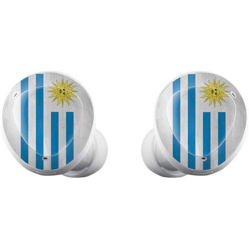 Uraguay Flag Distressed Galaxy Buds Plus Skin