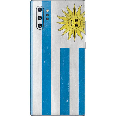 Uraguay Flag Distressed Galaxy Note 10 Plus Skin