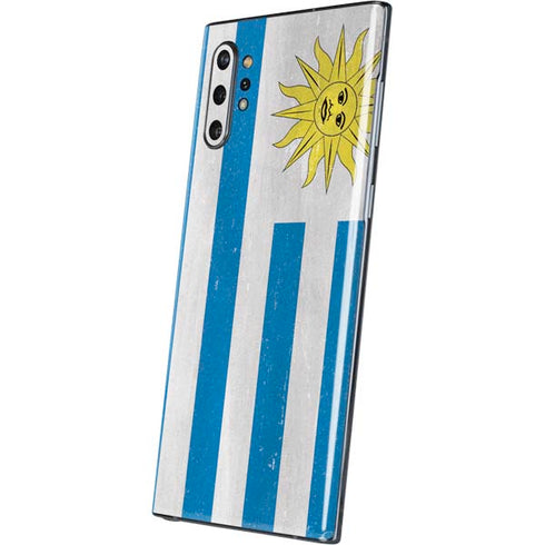 Uraguay Flag Distressed Galaxy Note 10 Plus Skin