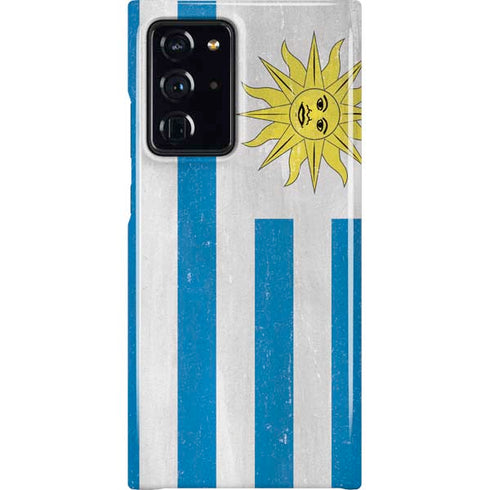 Uraguay Flag Distressed Galaxy Cases