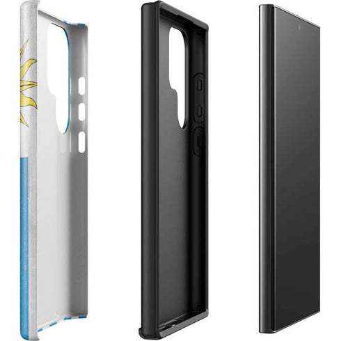Uraguay Flag Distressed Galaxy S23 Ultra Pro Case