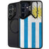 Uraguay Flag Distressed Galaxy S25 Kickstand Case