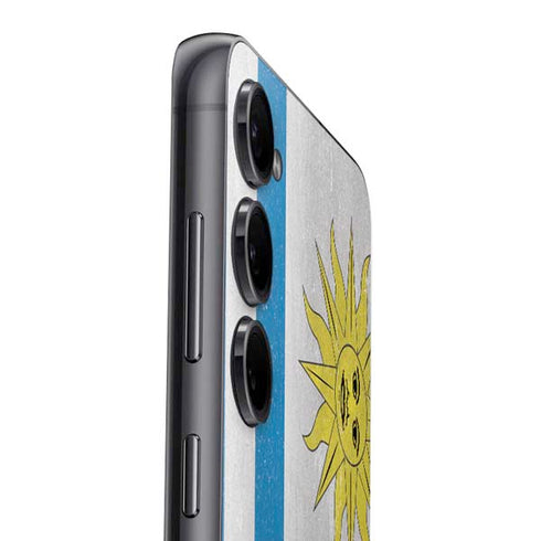 Uraguay Flag Distressed Galaxy S25 Plus Skin