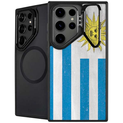 Uraguay Flag Distressed Galaxy S25 Ultra Kickstand Case
