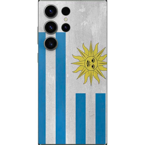 Uraguay Flag Distressed Galaxy S24 Ultra Skin