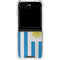 Uraguay Flag Distressed Galaxy Z Flip6 Clear Case