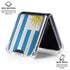 Uraguay Flag Distressed Galaxy Z Flip6 Clear Case