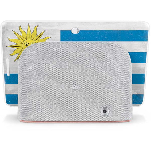 Uraguay Flag Distressed Google Home Hub Skin
