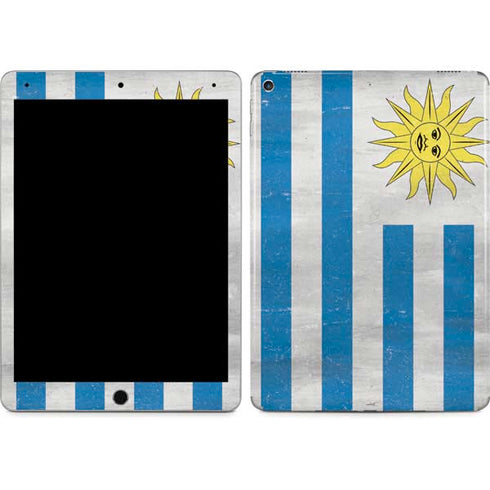 Uraguay Flag Distressed iPad Skins