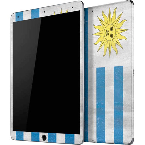 Uraguay Flag Distressed iPad Skins
