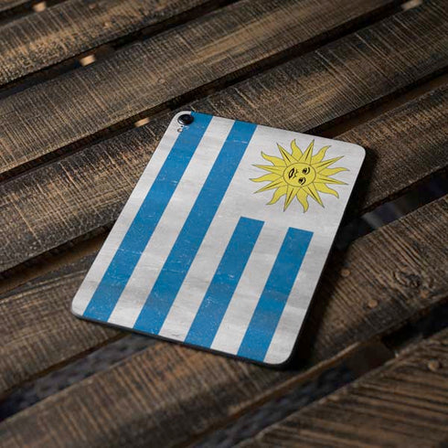 Uraguay Flag Distressed Apple iPad Pro Skin