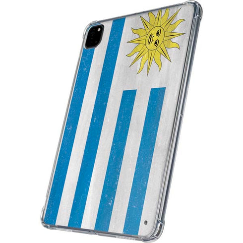 Uraguay Flag Distressed iPad Pro 11in (2024) Clear Case