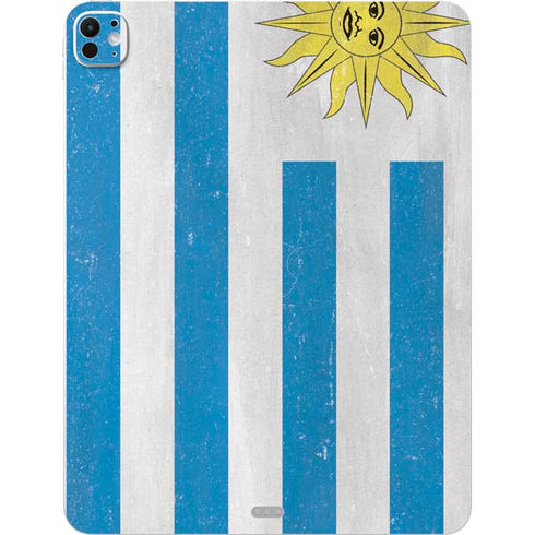 Uraguay Flag Distressed iPad Pro 13in M4 (2024) Skin