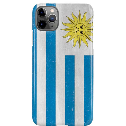 Uraguay Flag Distressed iPhone Cases