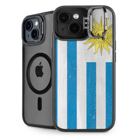 Uraguay Flag Distressed iPhone 13 Kickstand Case