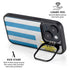 Uraguay Flag Distressed iPhone 15 Kickstand Case