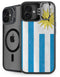 Uraguay Flag Distressed iPhone 16 Plus Kickstand Case