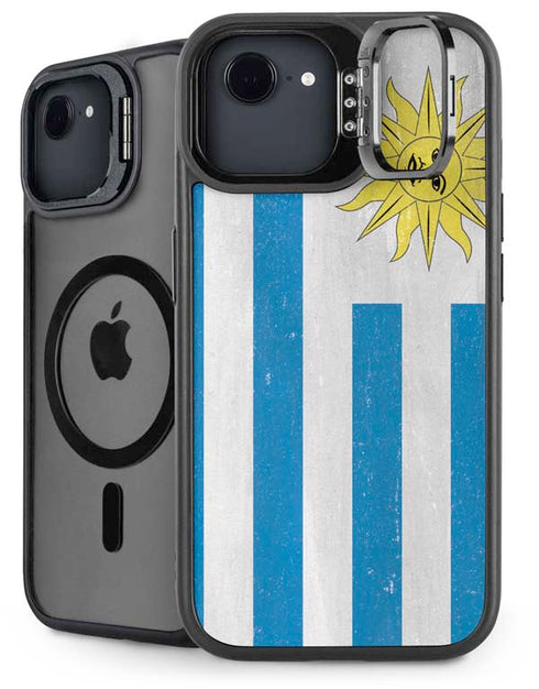 Uraguay Flag Distressed iPhone 16e Kickstand Case