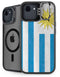 Uraguay Flag Distressed iPhone 16e Kickstand Case