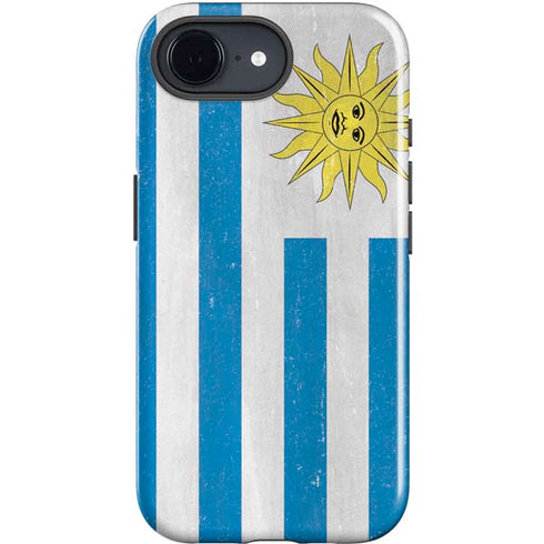 Uraguay Flag Distressed iPhone 16e Impact Case
