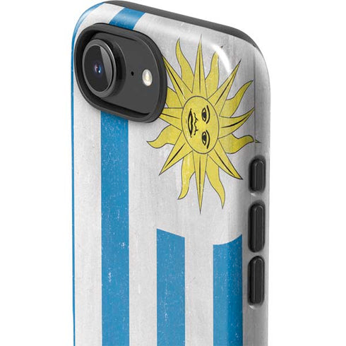 Uraguay Flag Distressed iPhone 16e Impact Case