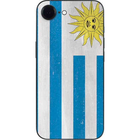 Uraguay Flag Distressed iPhone 16e Skin