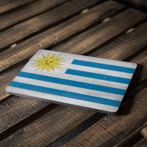 Uraguay Flag Distressed Apple MacBook Air Skin