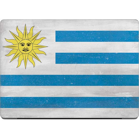 Uraguay Flag Distressed Apple MacBook Pro 14-inch Skin