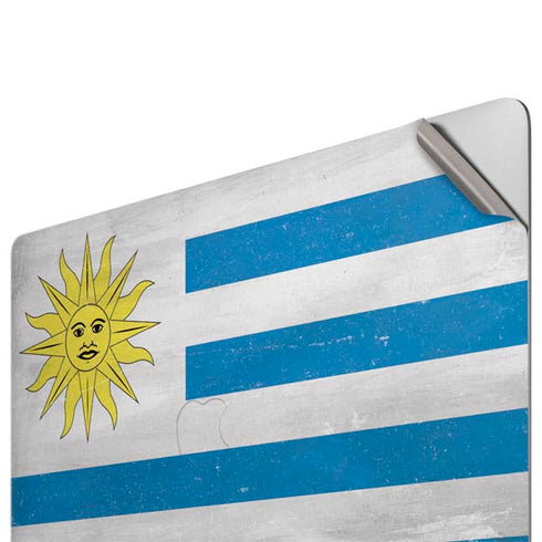 Uraguay Flag Distressed Apple MacBook Pro 16-inch Skin