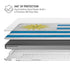 Uraguay Flag Distressed MacBook Cases