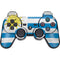 Uraguay Flag Distressed PS3 Dual Shock wireless controller Skin
