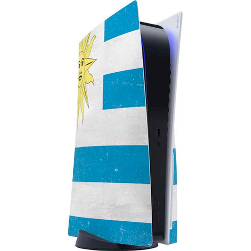 Uraguay Flag Distressed PlayStation PS5 Skins