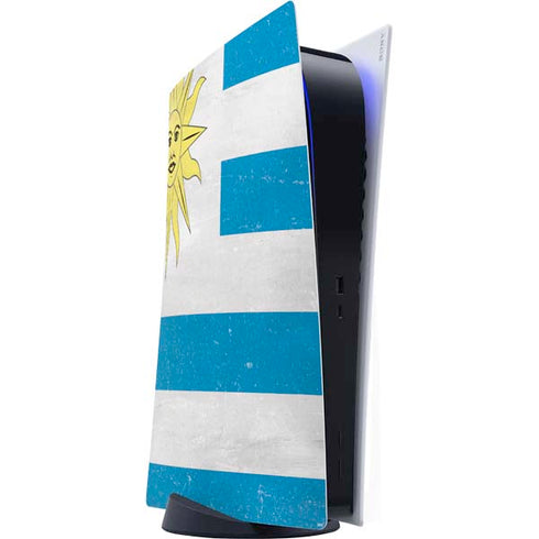 Uraguay Flag Distressed PlayStation PS5 Skins