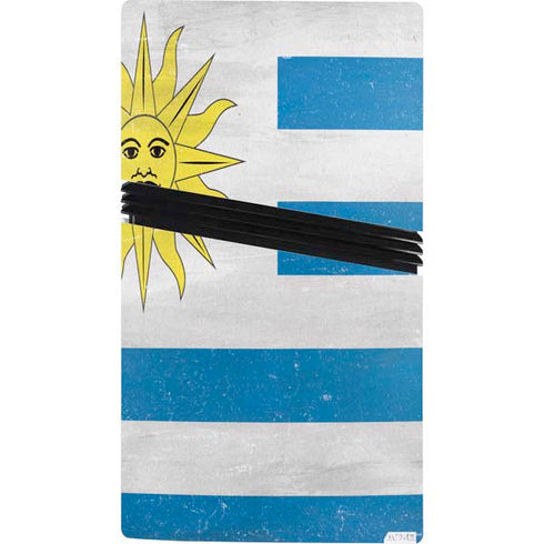 Uraguay Flag Distressed PS5 Pro Bundle Skin