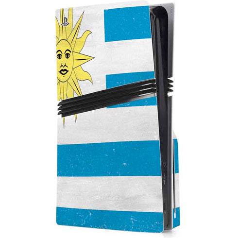 Uraguay Flag Distressed PlayStation PS5 Skins